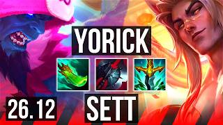 YORICK vs SETT (TOP) | Deathfire Touch, 41K damage | EUW Diamond | 26.12