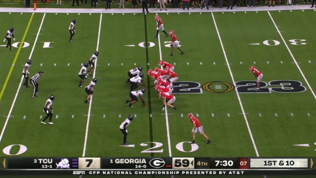 Georgia takes a 65-7 lead vs TCU 😨