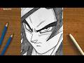 How to Draw Goku SSJ4 || Dragon Ball GT Drawing Tutorial for beginners || Anime Drawing