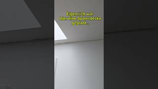 Spanndecke war geplant… jetzt mach ich’s selbst 😅