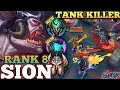 SION NEW META TANK BUILD! AMAZING COMEBACK MVP PLAY - TOP 8 GLOBAL SION BY Godyr - WILD RIFT