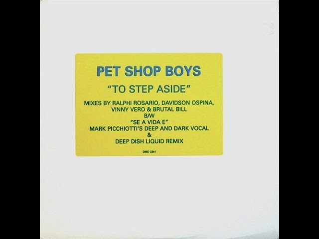ペット・ショップ・ボーイズ To Step Aside リミックス CD Pet