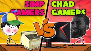 Simp Gamers VS Chad Gamers