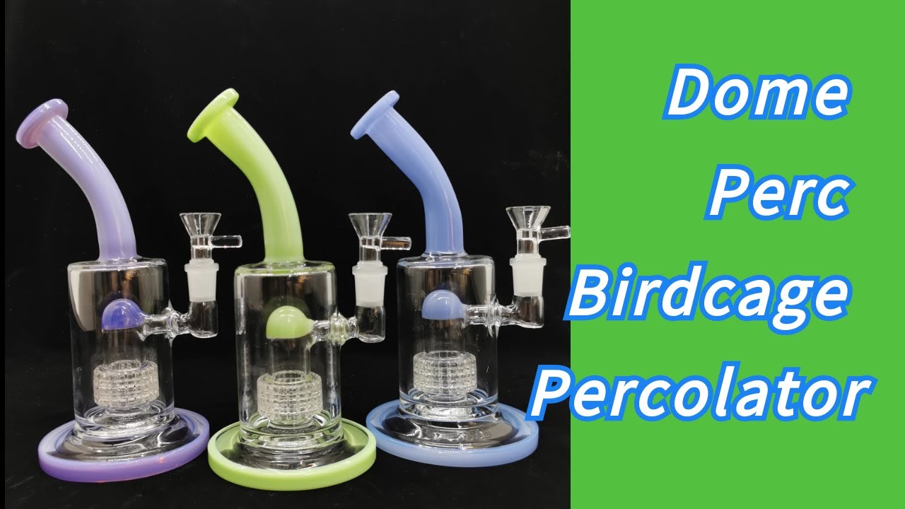 Dome Perc Birdcage Percolator Splash Guard Heady Thick Glass Bongs ShareBongs Product Review