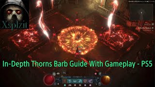 Diablo 4 Thorns Barbarian Build Guide with Gameplay  PS5