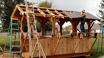 The Finish: Installing the Metal Roof & Batten Siding! Covered Bridge Build, Ep 9