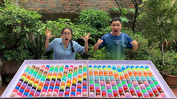 Puzzle sort ball challenge game solve mode in rainbow order