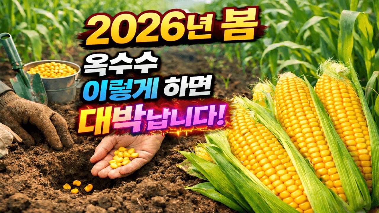 🌽 4월에 이거 안 심으면 여름 내내 후회합니다! 봄 옥수수 재배 완벽 가이드