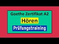 Goethe Zertifikat A2 Hören Modelltest mit Lösung am Ende || Vid - 199
