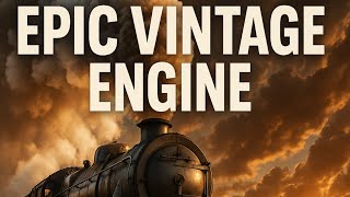 Epic Vintage Steam Engine at Sunset | Countryside Bridge in Cinematic 8K Slow Motion