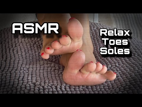 ASMR relax toes and soles in my camp