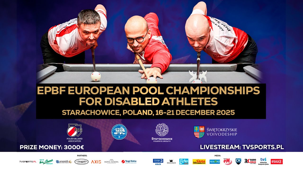EPBF European Pool Championships for Disabled Athletes  - Starachowice POLAND 2025   - FINAL TABLE