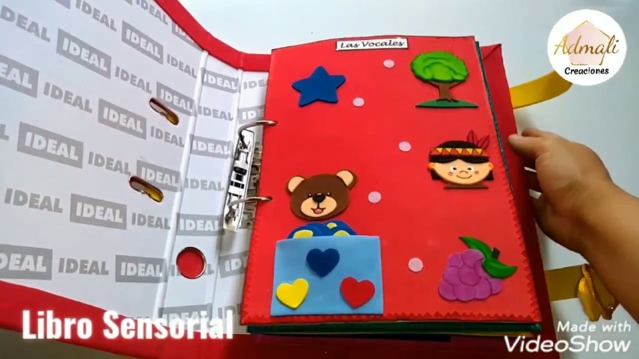 Libro Sensorial para niños de 3 a 4 años 