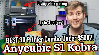 This Should Be Your Next 3D Printer! Print While Drying Your Filament! Anycubic S1 Kobra Combo!