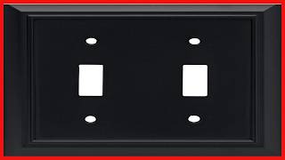 Upgrade Your Space with the Flat Black Arch Double Switch Wall Plate