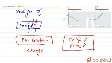 Which one of the following is the correct PV vs P plot at constant temperature for an ideal gas ...