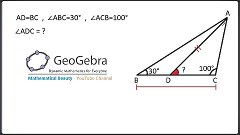 Viral Math Olympiad Geometry Problem - Geogebra solution