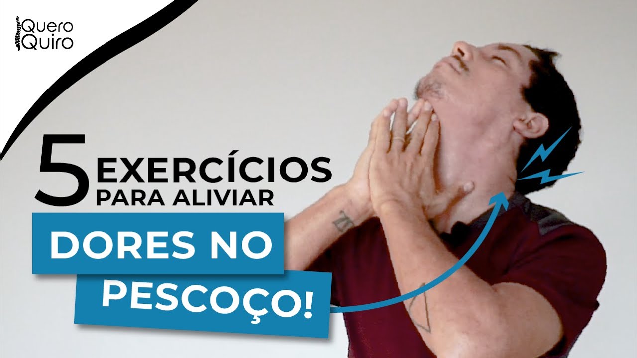 Dores no pescoço! Exercícios para aliviar as dores! YouTube Dores no pescoço! Exercícios para aliviar as dores! YouTube