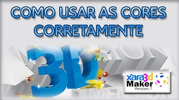 Vídeo aula do XARA 3D MAKER 7 - Usando as cores (Aula 01)