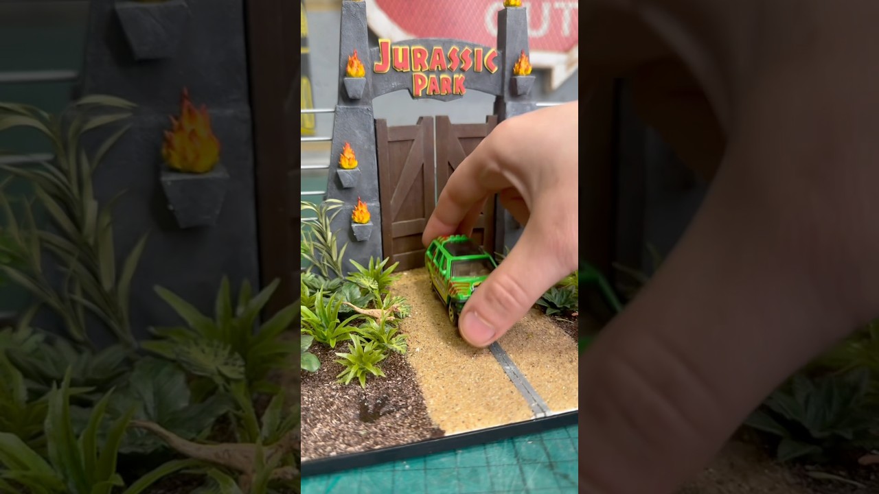 Making a miniature Jurassic park!