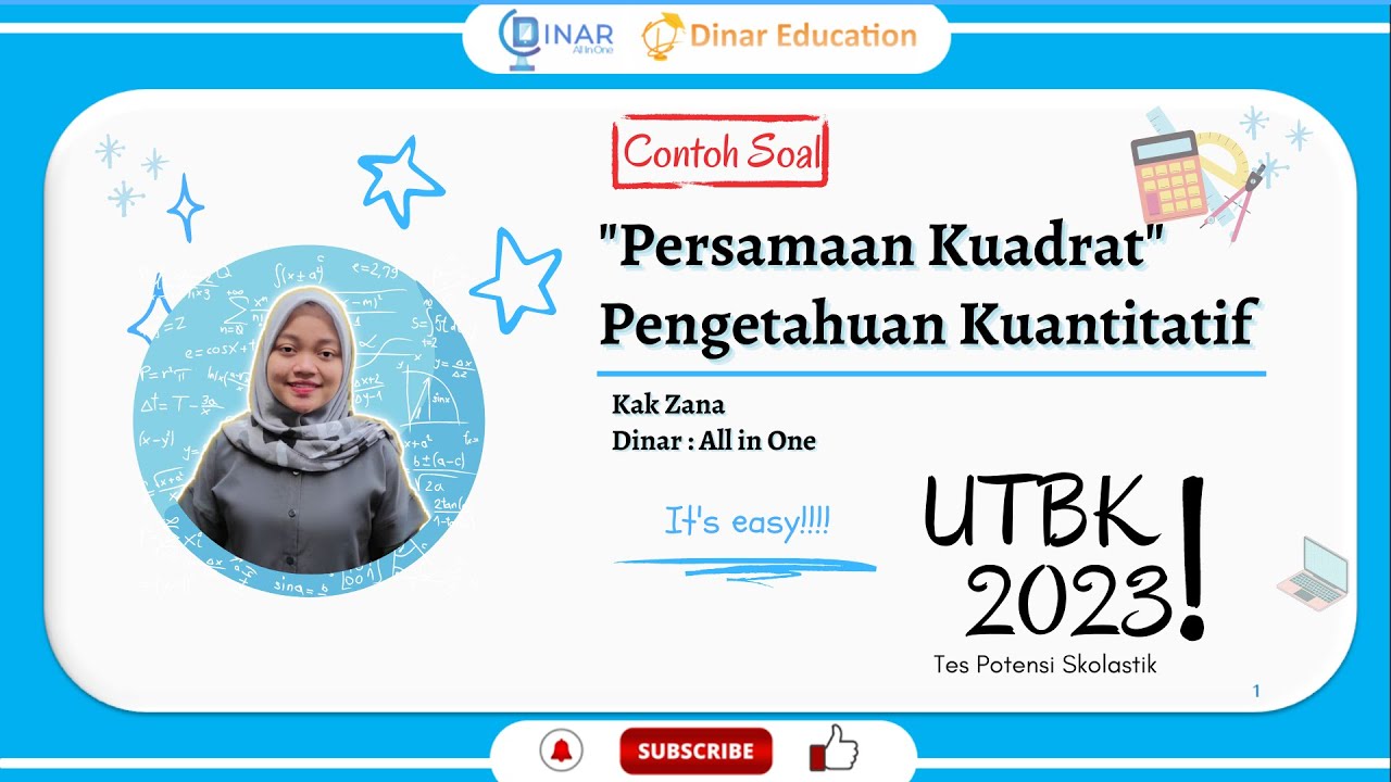 21. Materi Persamaan Kuadrat UTBK SNBT 2025