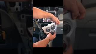 Toyota yaris a/c panel removal فك لوحه تحكم التكيف تويوتا ياريس