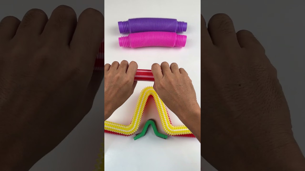 COOL!Relaxing Style and Creating ASMR Sound POP-TUBE #satisfyingvideos #poptubes #relaxing #crunchy