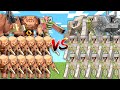 Piglin army vs iron golem army in mob battle