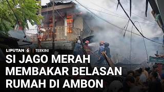 Kompor Meledak, Api Merembet, Belasan Rumah & Kos di Ambon Ludes Terbakar | Liputan 6