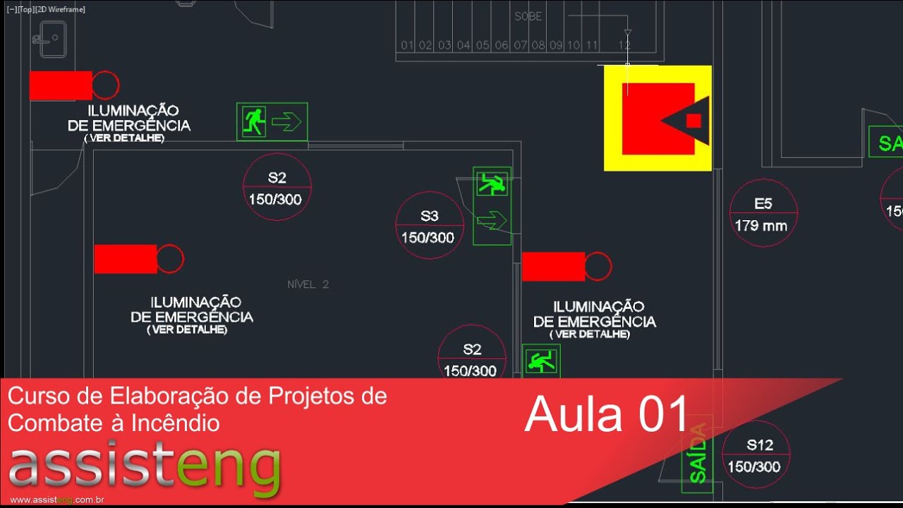 Projeto de Combate a Incêndio   Passo a Passo Aula 01