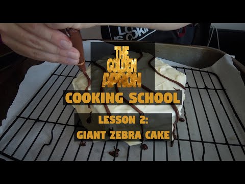 Giant Zebra Box Cake