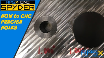 How to CNC machine precise holes on aluminum with APSX SPYDER CNC - 2018
