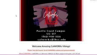 LBCC: Introduction to CalWORKs CANVAS Page