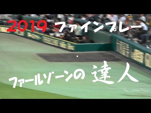 19 ファインプレー集 ファールゾーンの達人 19年4 7月 甲子園球場 京セラ Youtube