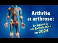 Arthrite et arthrose: 5 choses que vous ne devriez JAMAIS faire en 2022