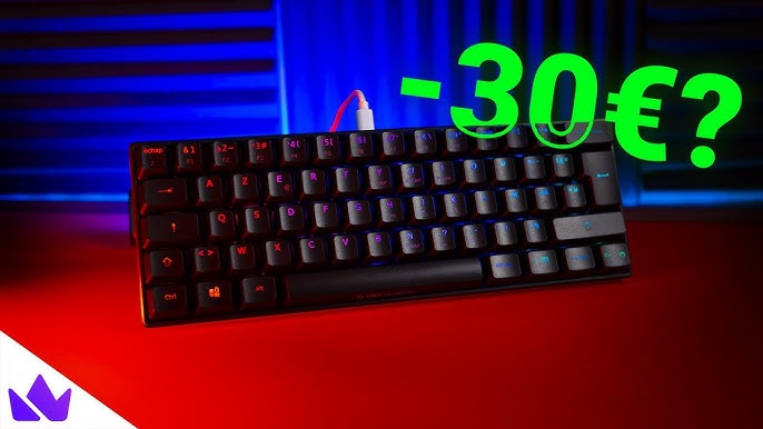 Clavier sans Fil Gamer Mecanique DIERYA DK63 60% Mechanical Red