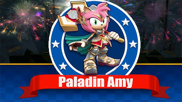 Sonic Dash Racing - Paladin Amy New Character Unlocked Fully Upgraded - All 57 Characters Unlocked