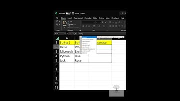 How to use Concatenate Function in MS Excel? #excel #shorts #shortsvideo