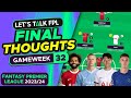 Fpl gameweek 32 final team selection thoughts  fantasy premier league tips 202324