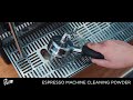 Puro espresso machine cleaning powder  how to backflush