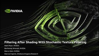 I3D'24 Technical Paper: Filtering After Shading with Stochastic Texture Filtering