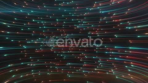 Abstract Neon Background From Light Lines Swirling in Space | Motion Graphics - Envato elements