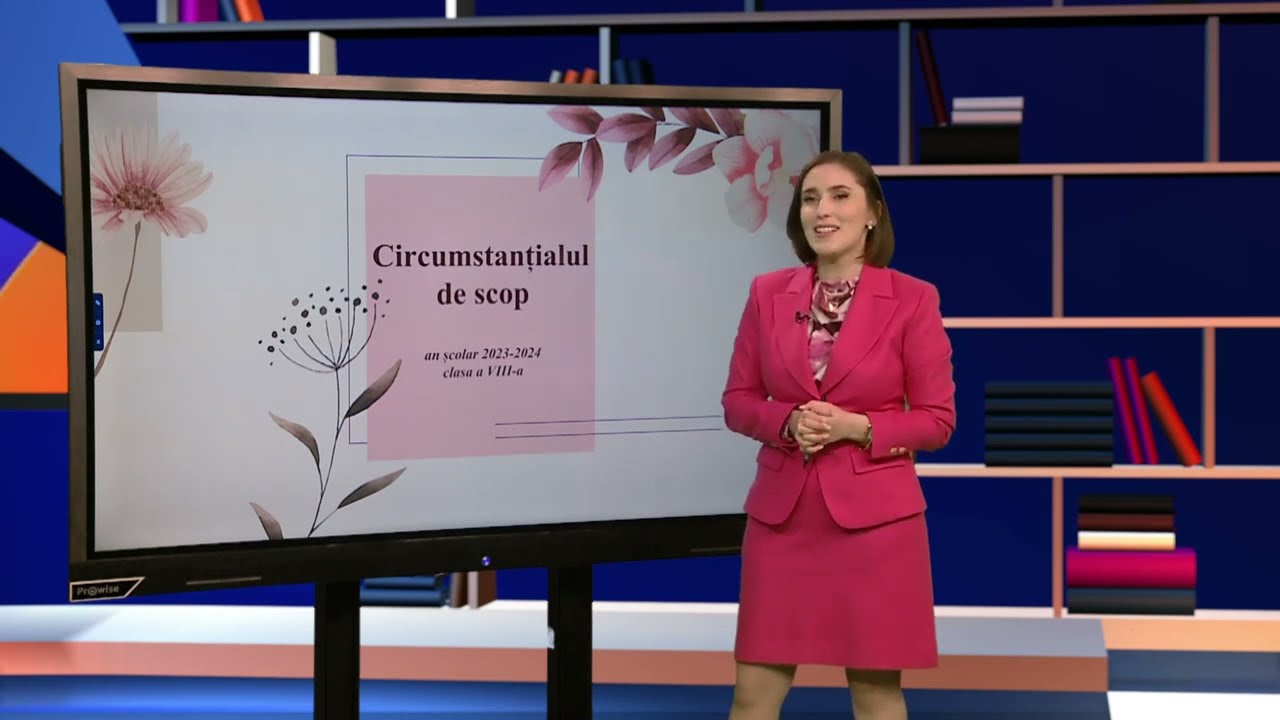 TeleŞcoala: Limba şi literatura română clasa a VIII-a – Circumstanţialul de scop (@TVR2)