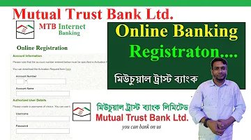 How to Registration Mutual Trust Bank Online User and Password || MTB iBanking Online Application