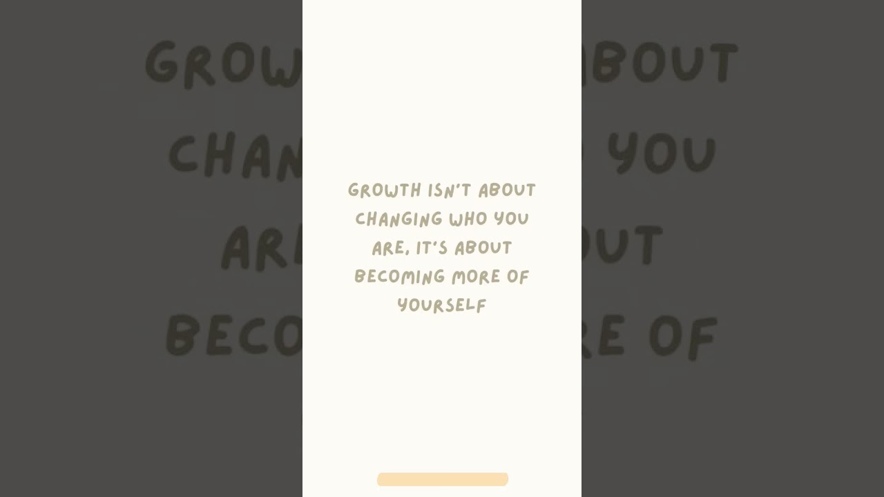 Stop changing, start becoming. ✨ 