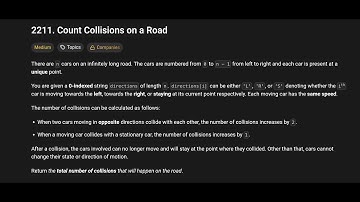 Leetcode || 2211. Count Collisions on a Road || Python Solution