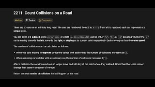 Leetcode || 2211. Count Collisions on a Road || Python Solution