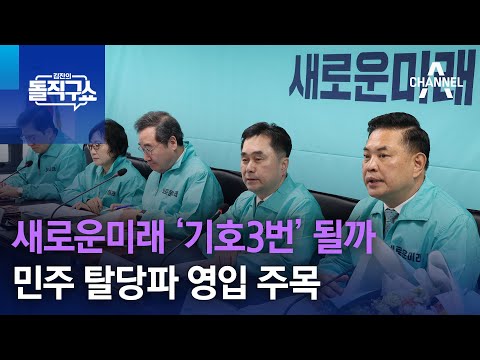 새로운미래 ‘기호3번’ 될까…민주 탈당파 영입 주목 