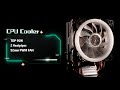 CPU Cooler for Intel 12th Gen CPU LGA1700, TDP 95W,  2 Heatpipes, 4 PIN 92mm PWM Fan
