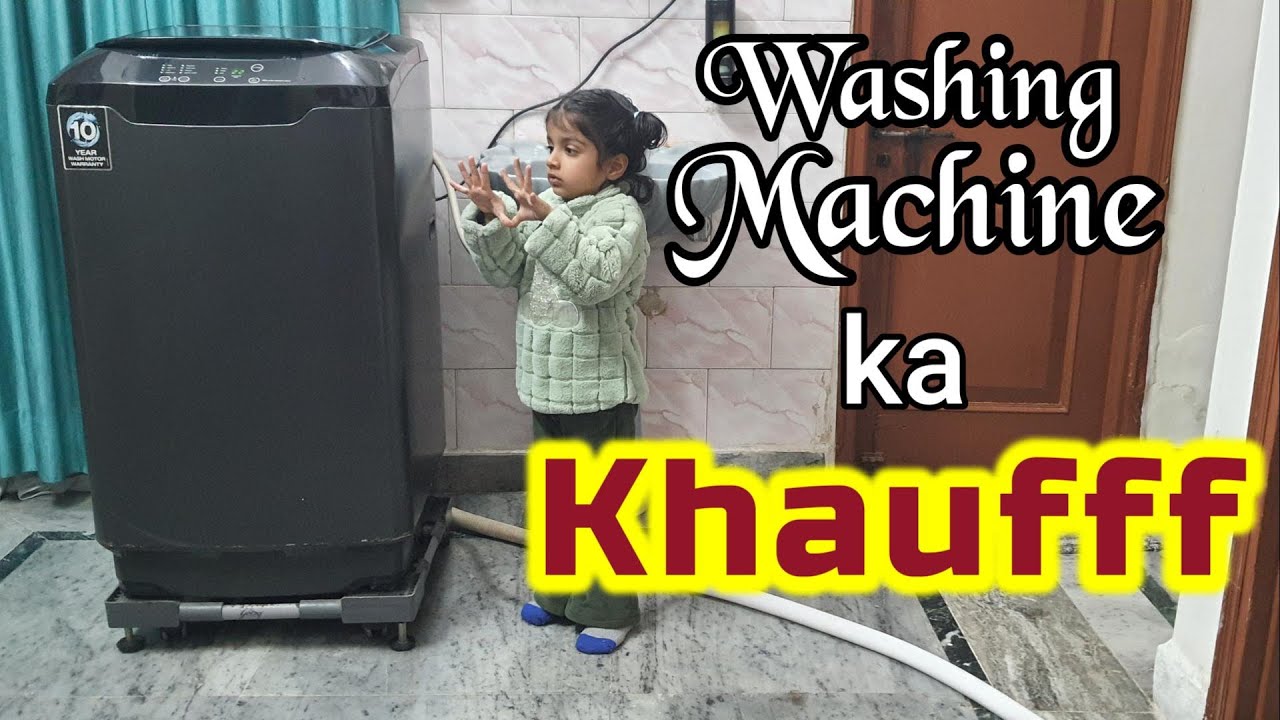 Aashvi Ye Kaam Karti Hai To Use Washing Machine Se Aise Darate Hai | FUNNY REACTION OF BABY 😍